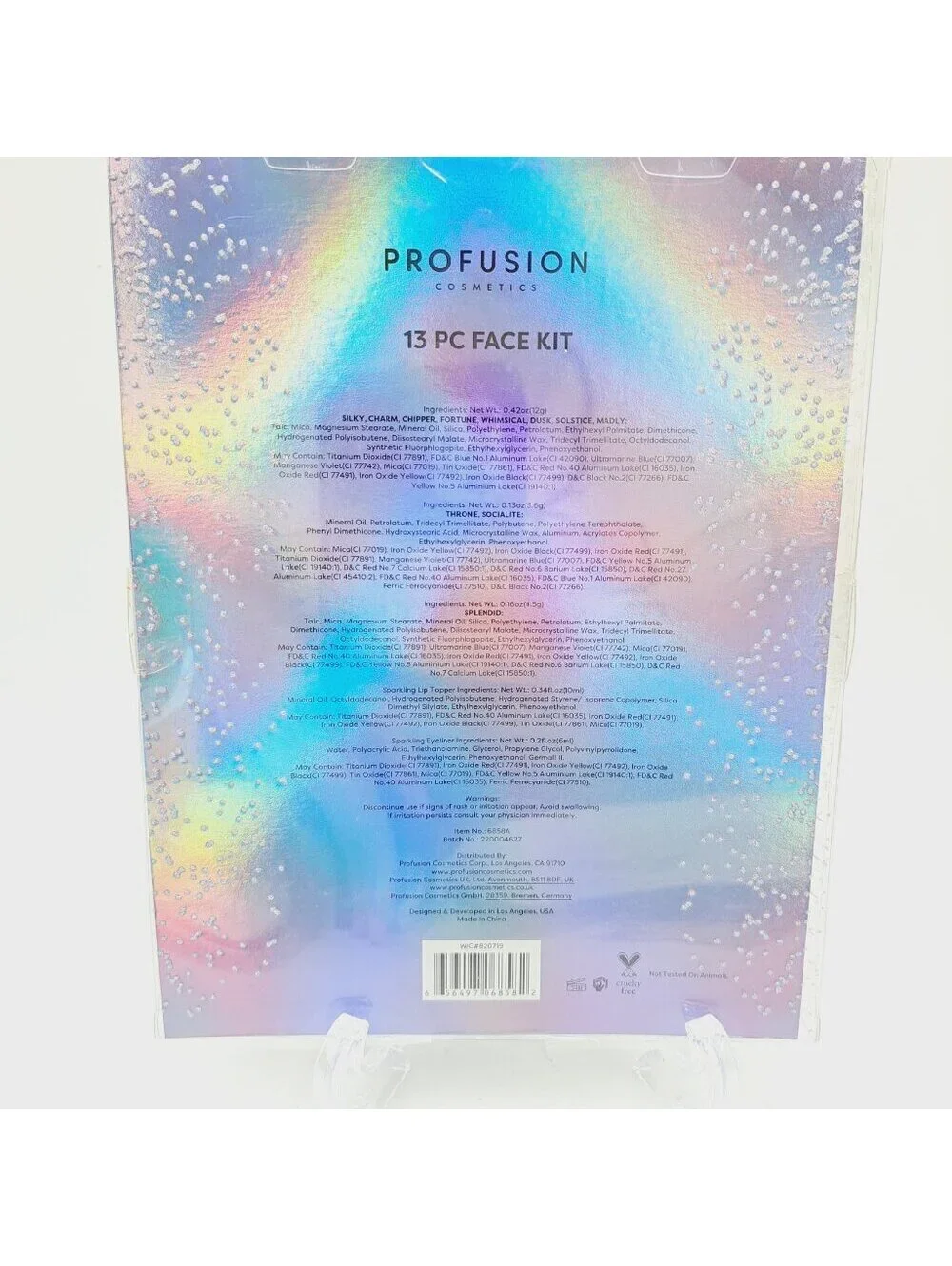 Profusion Rose Gold Glitter Chrome 13 Eyeshadow Palette Holiday Make Up Face Kit